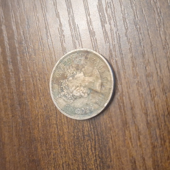 Antique Hong Kong Fifty Cents Coin - Picture 2 of 2